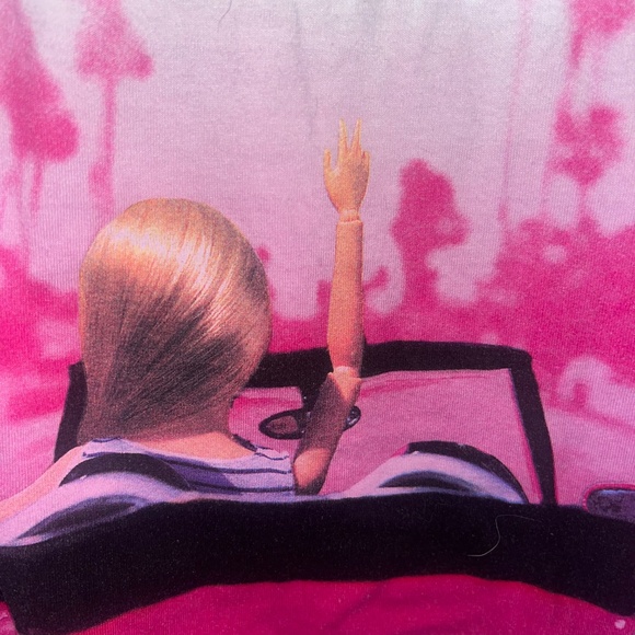 Size XL Barbie Peace Sign T Shirt - Picture 2 of 4